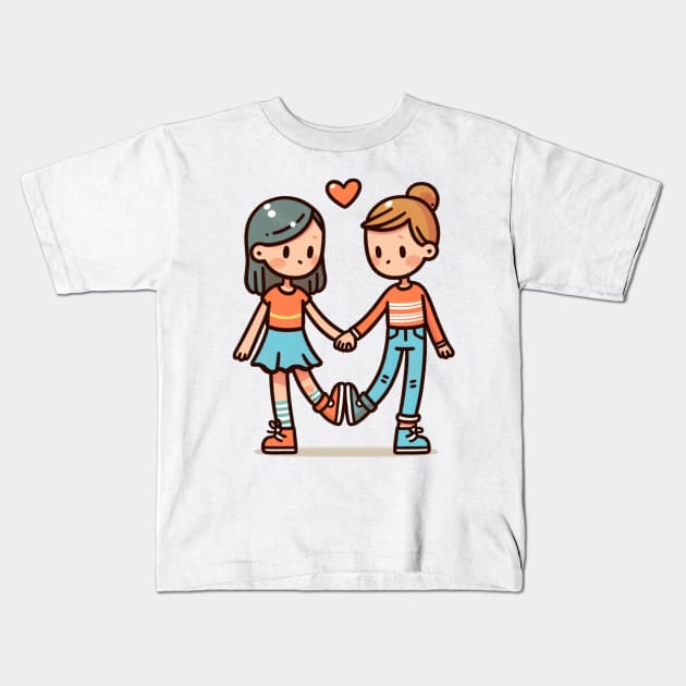 Lesbian love Kids T-Shirt by NeneTees